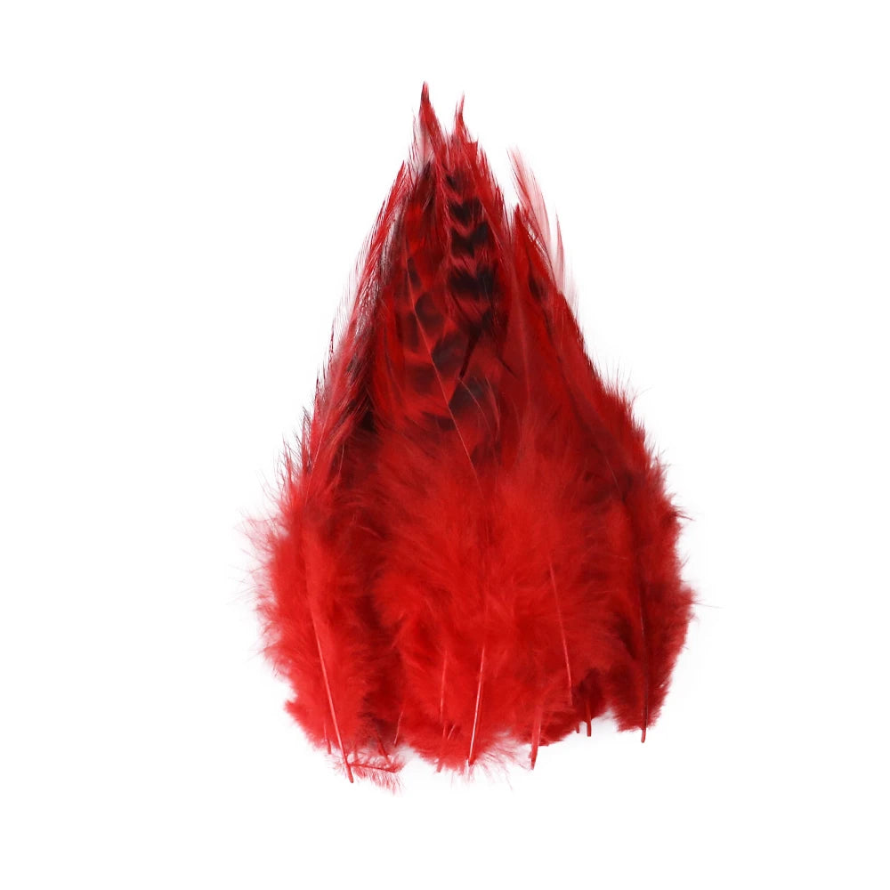 Natural Rooster Feather Fringe Trim 10-15cm