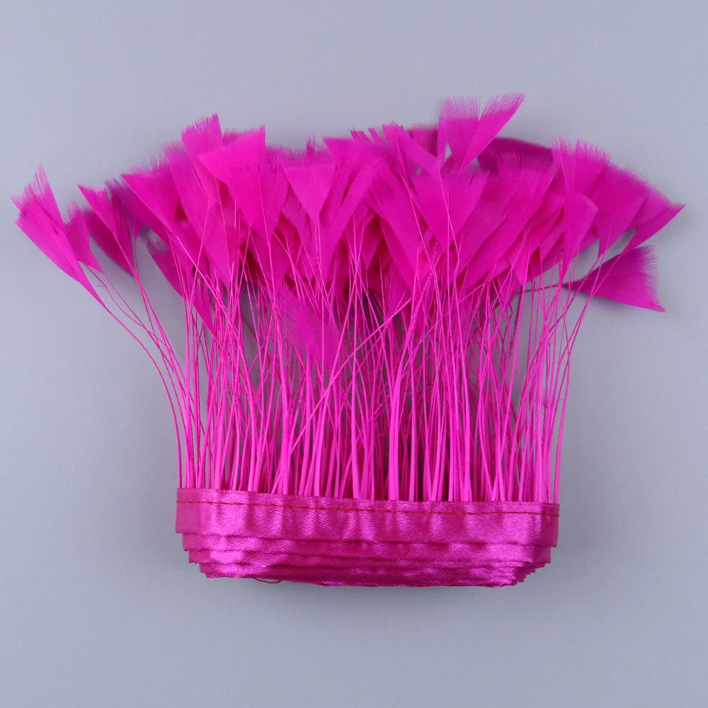 Turkey Feathers Trim Ribbon Fringe