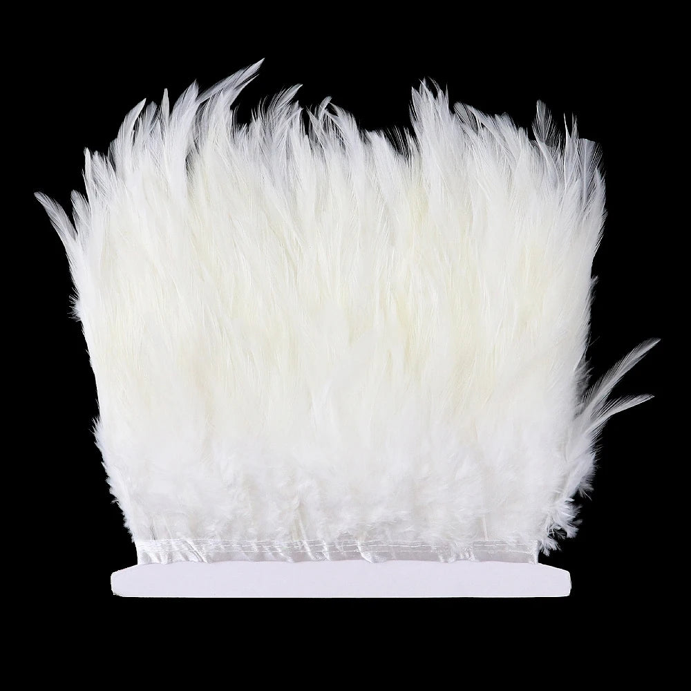 Rooster Feathers Trim Fringe Chicken Feather Strip