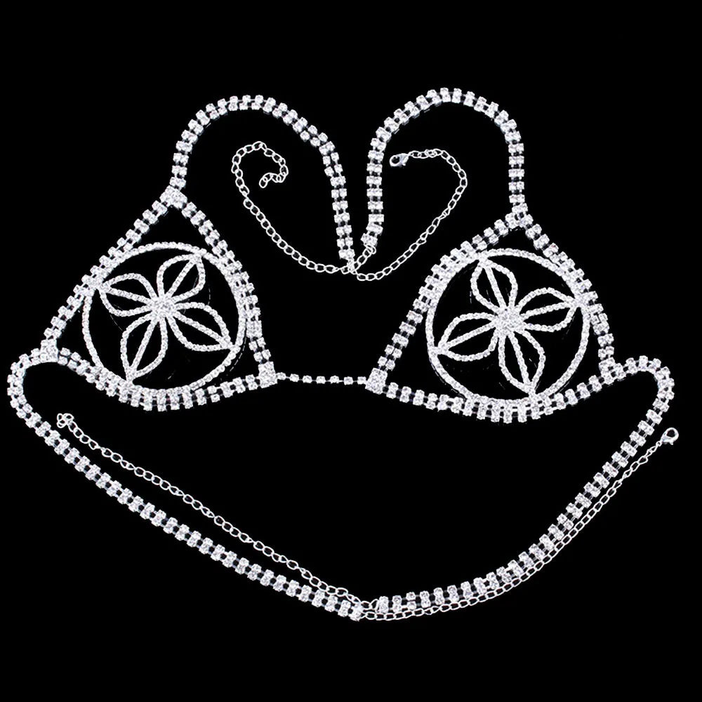 Crystal Tassel Bra & Waist Body Jewelry