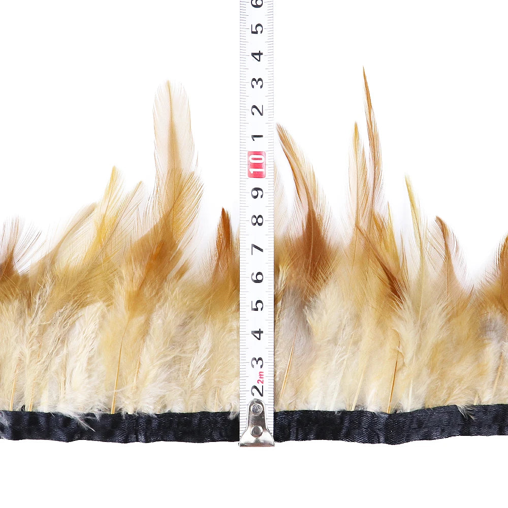Rooster Feathers Trim Fringe Chicken Feather Strip
