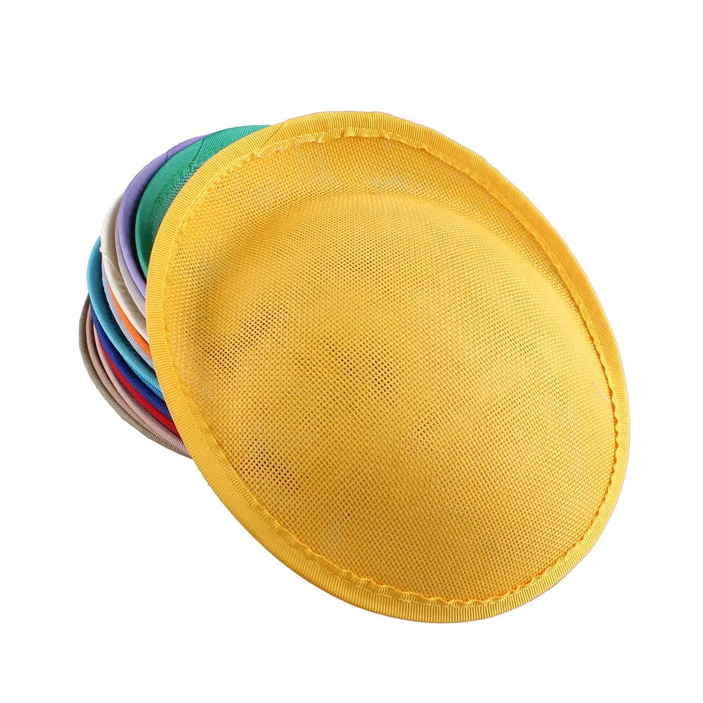 20cm Round Sinamay Fascinator Base DIY Millinery Headpiece Showgirl Hat Base