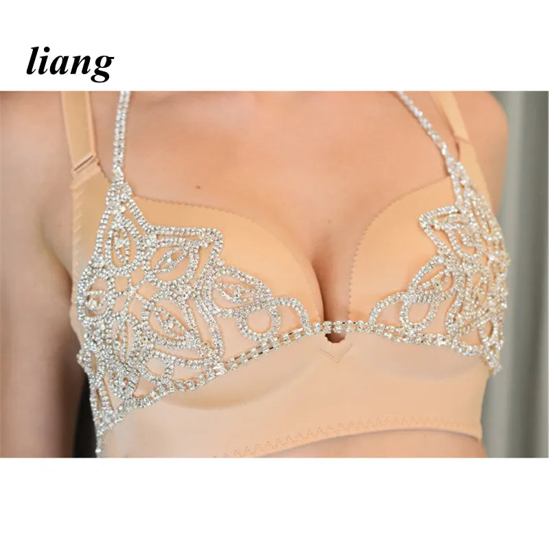 Rhinestone Bra & Thong Body Jewelry
