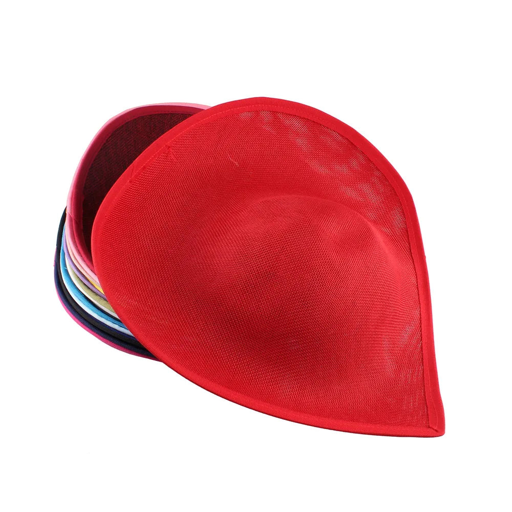 30cm Heart Shape Sinamay Fascinator Base DIY Millinery Derby Hat Headpiece Mold