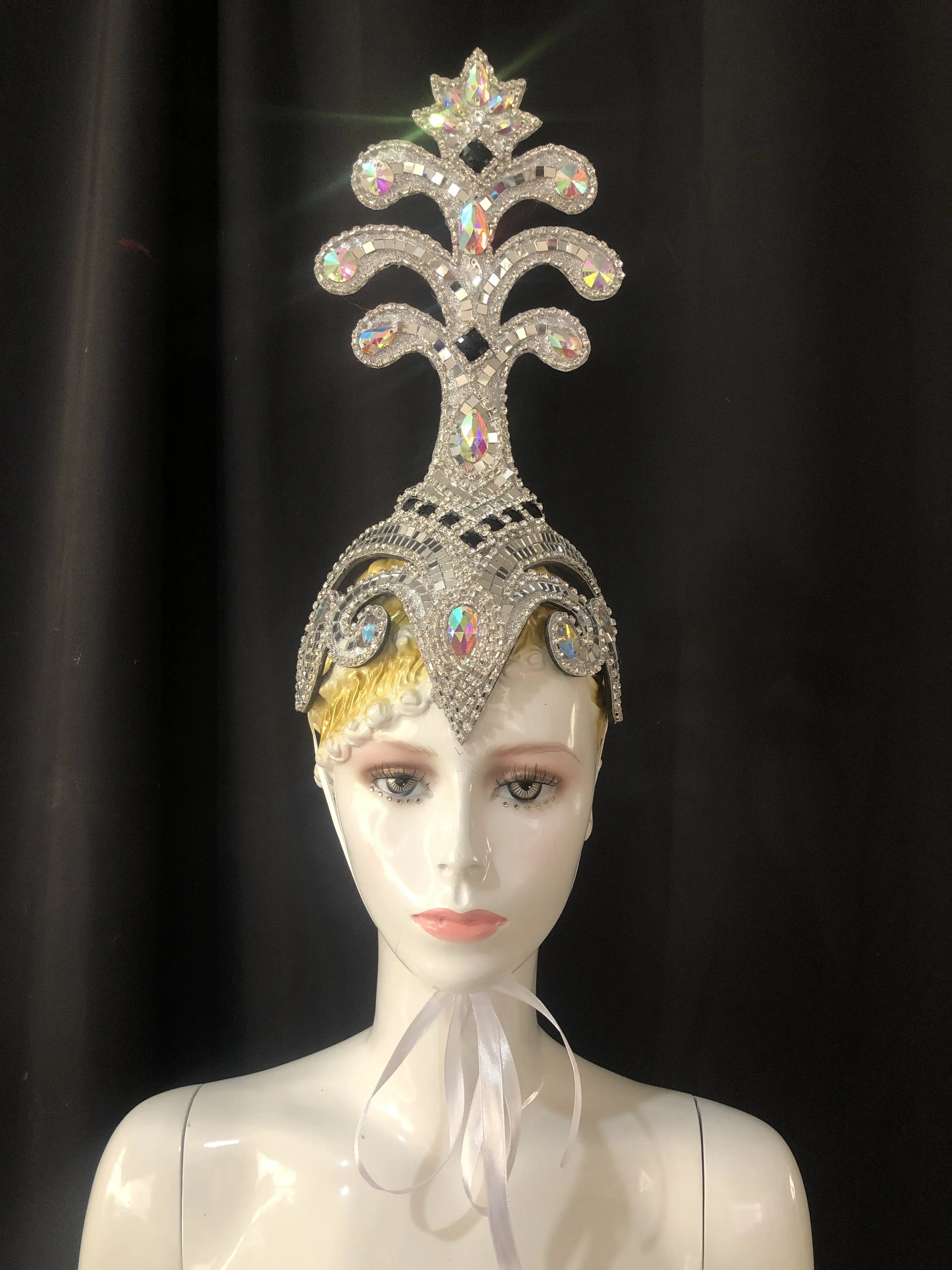 The Stardust Samba Queen – Premium Feathers & Rhinestones Carnival Headdress