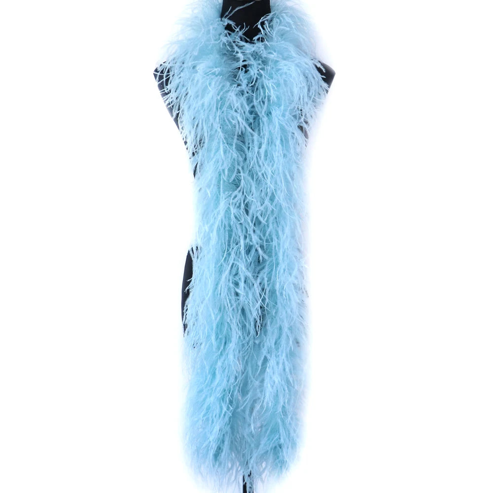 6-Ply Fluffy Ostrich Feather Scarf Boa