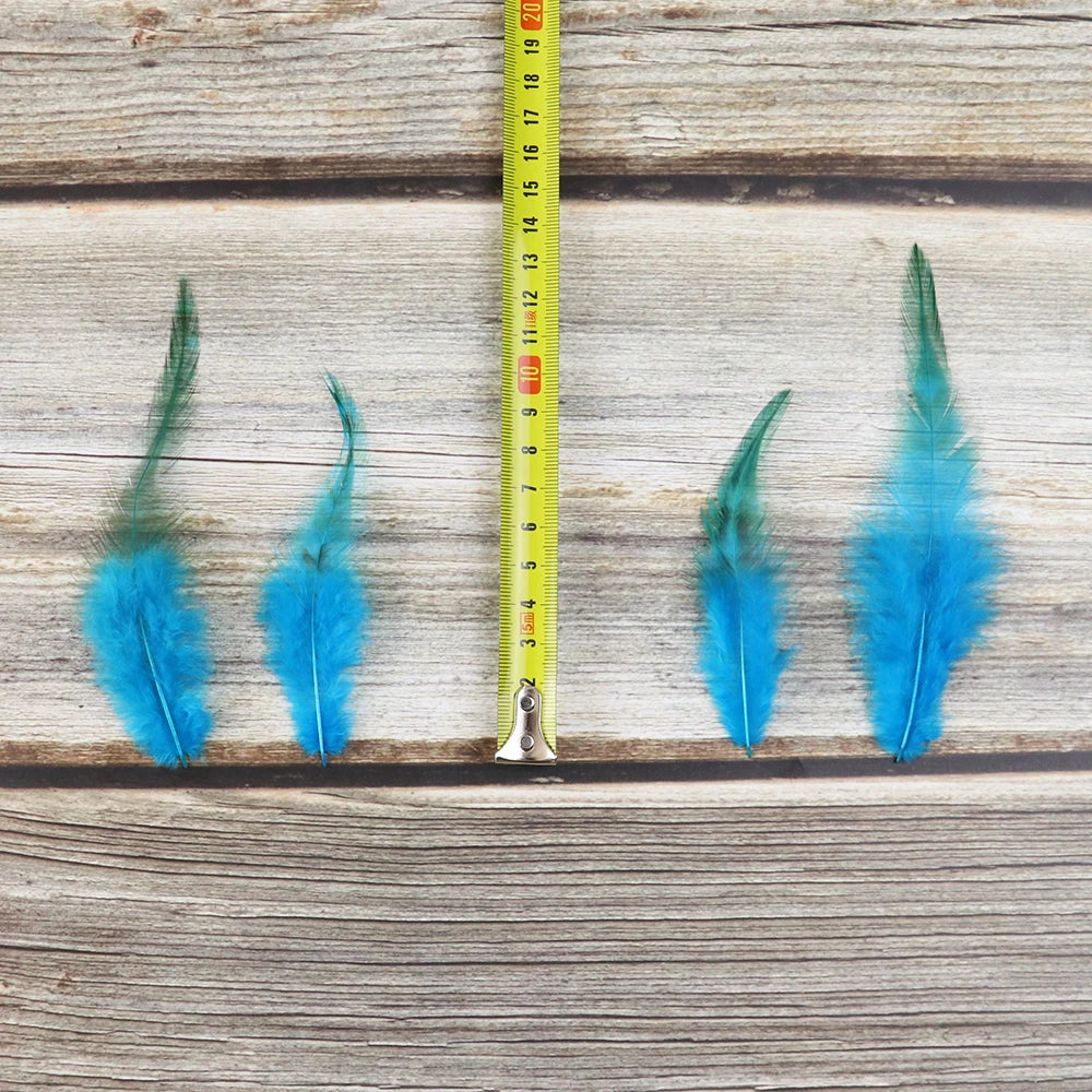 Natural Rooster Feather Fringe Trim 10-15cm