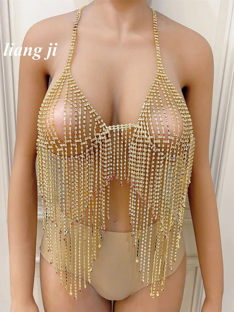 Crystal Bra & Thong Body Jewelry
