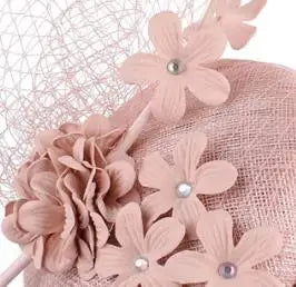16cm Sinamay Floral Bow Fascinator Hair Clip Kentucky Derby Cocktail Tea Party Hat