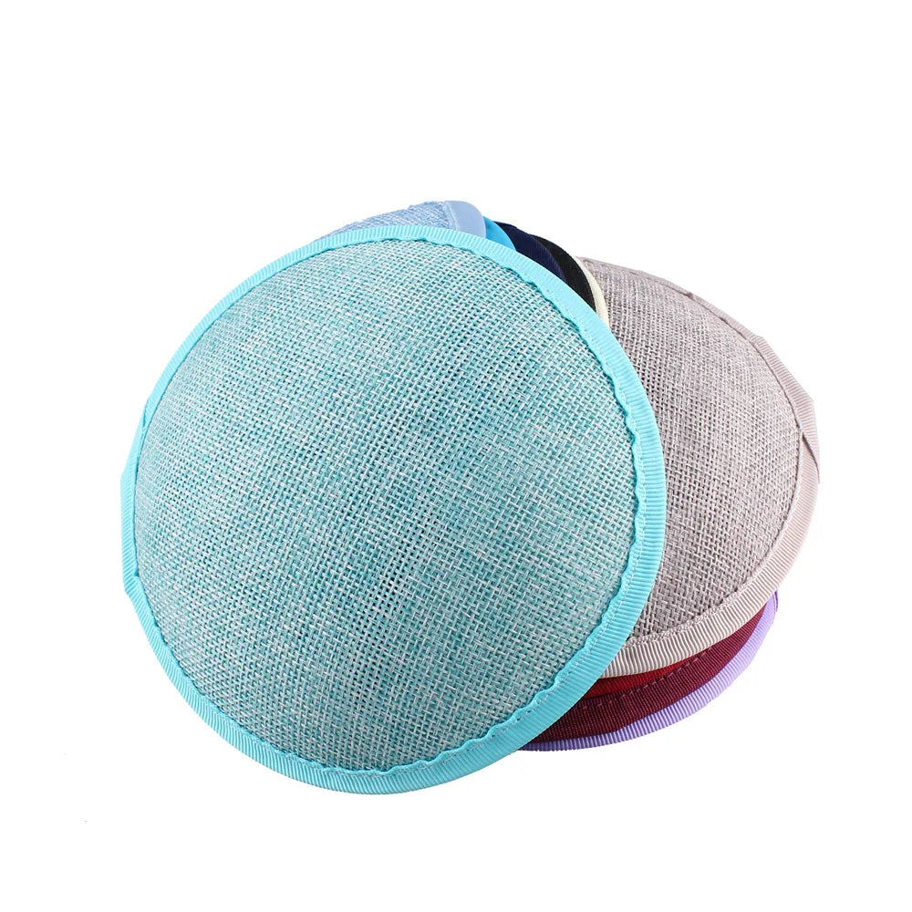 Round Imitation Sinamay Fascinator Base — 13 cm