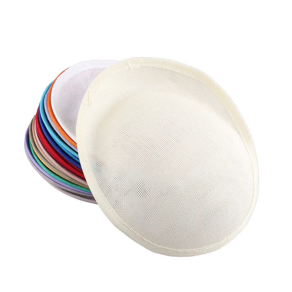 20cm Round Sinamay Fascinator Base DIY Millinery Headpiece Showgirl Hat Base