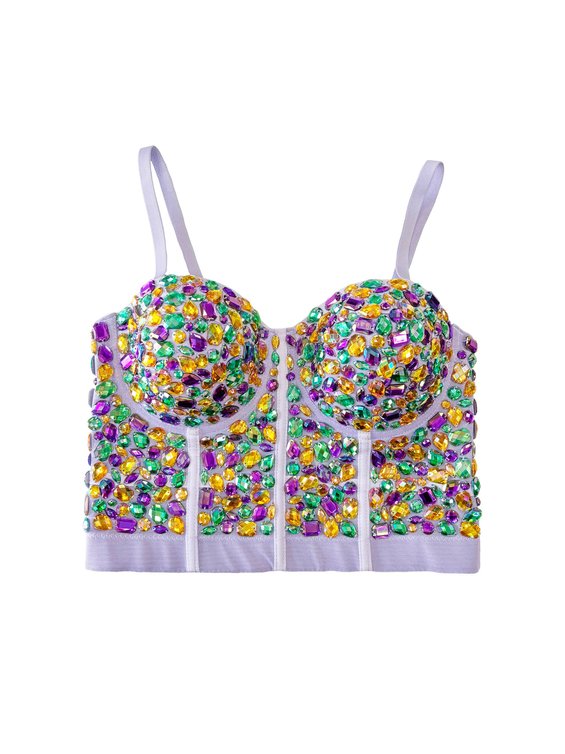 Rhinestone Bustier - Lavender