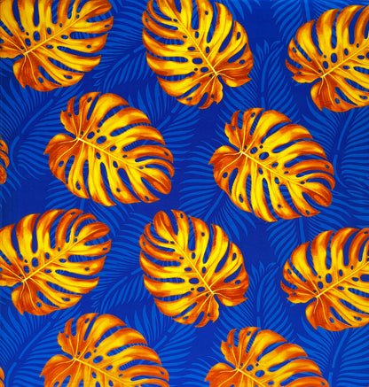 Monstera Dypsis Lutescens Leaves Fabric  | Peachskin