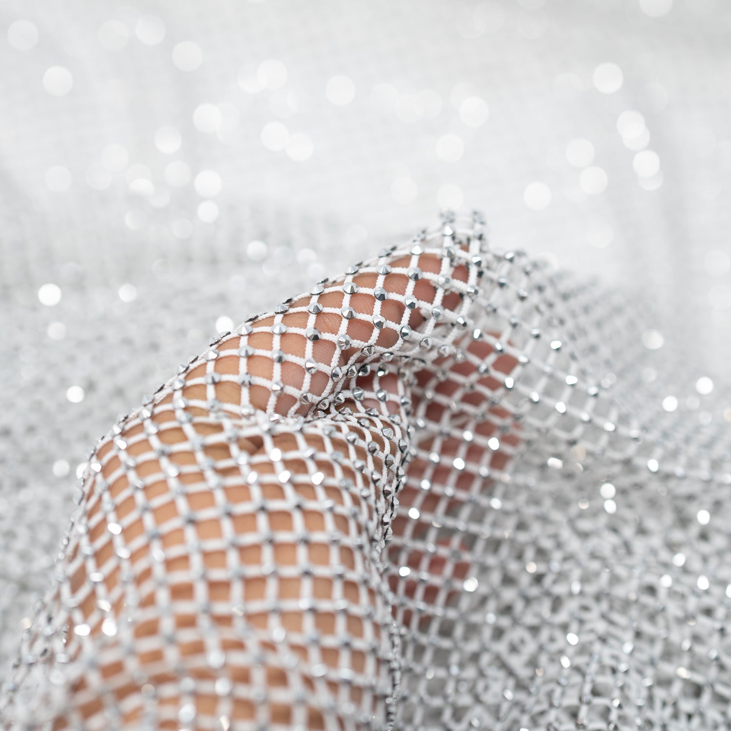 Enigma Diamond Fishnet Fabric | Blue Moon Fabrics