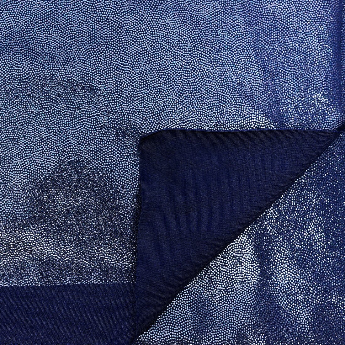 Mystique Foiled Spandex Fabric | Blue Moon Fabrics