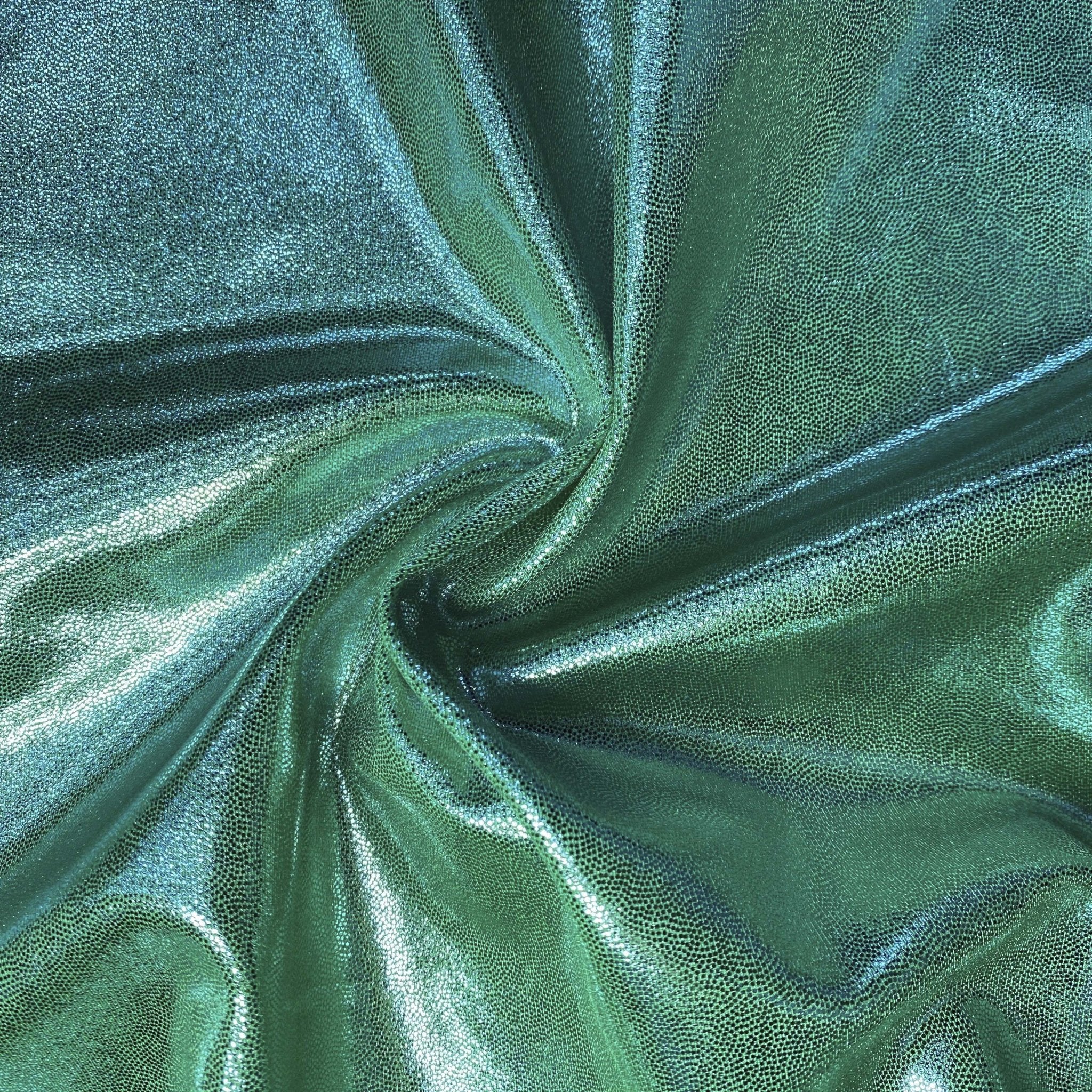 Mystique Foiled Spandex Fabric | Blue Moon Fabrics