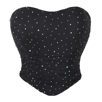 Breathable Mesh Elastic Tube Top Chest Support Sexy Top Breathable