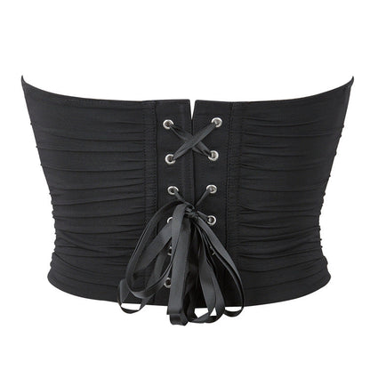 Black Breathable Mesh Elastic Tube Top Chest Support Sexy Top Supply Breathable