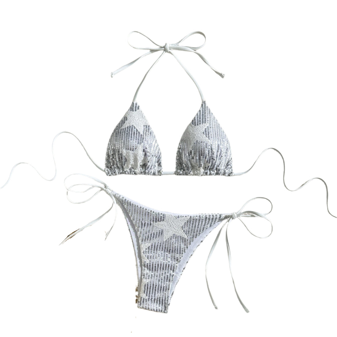 Midnight Mirage Sequin Tie Bikini