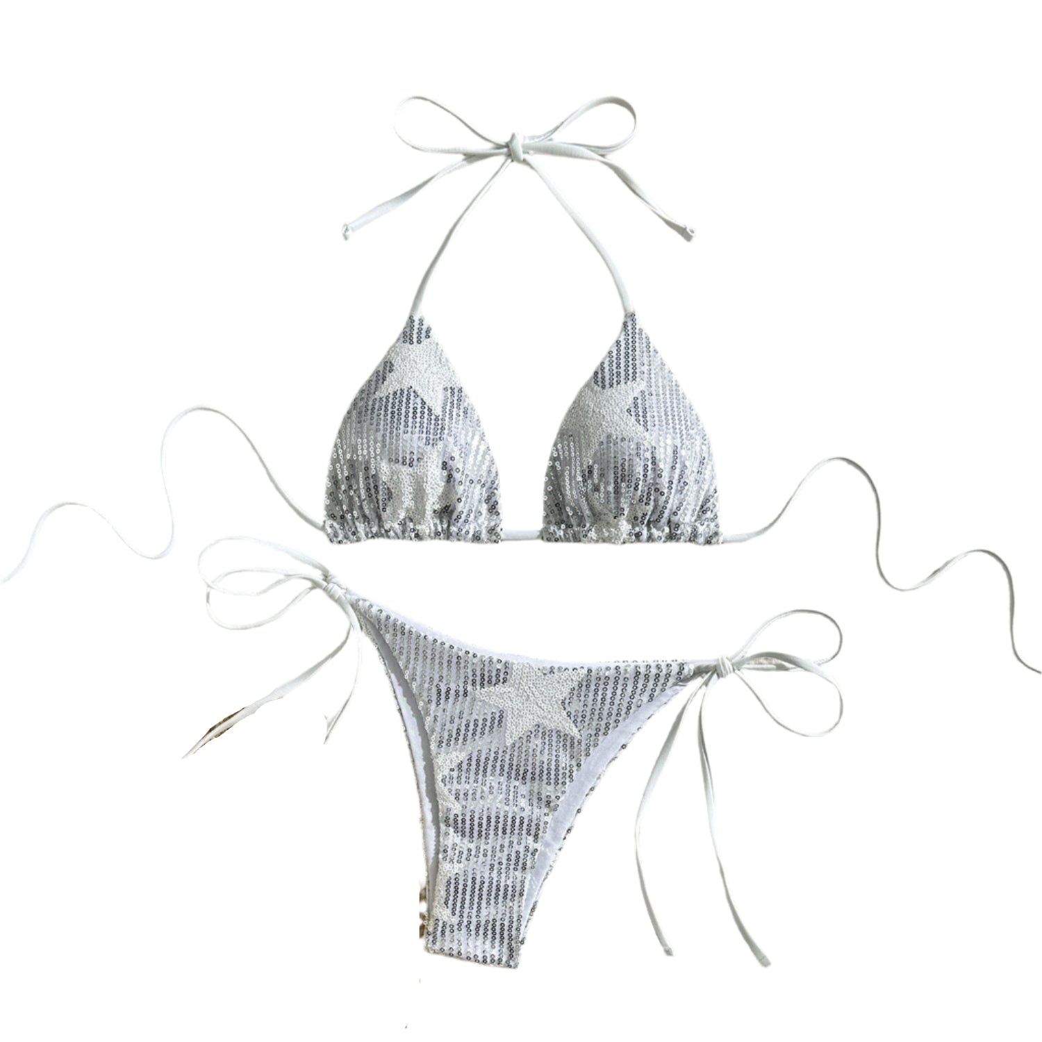 Midnight Mirage Sequin Tie Bikini