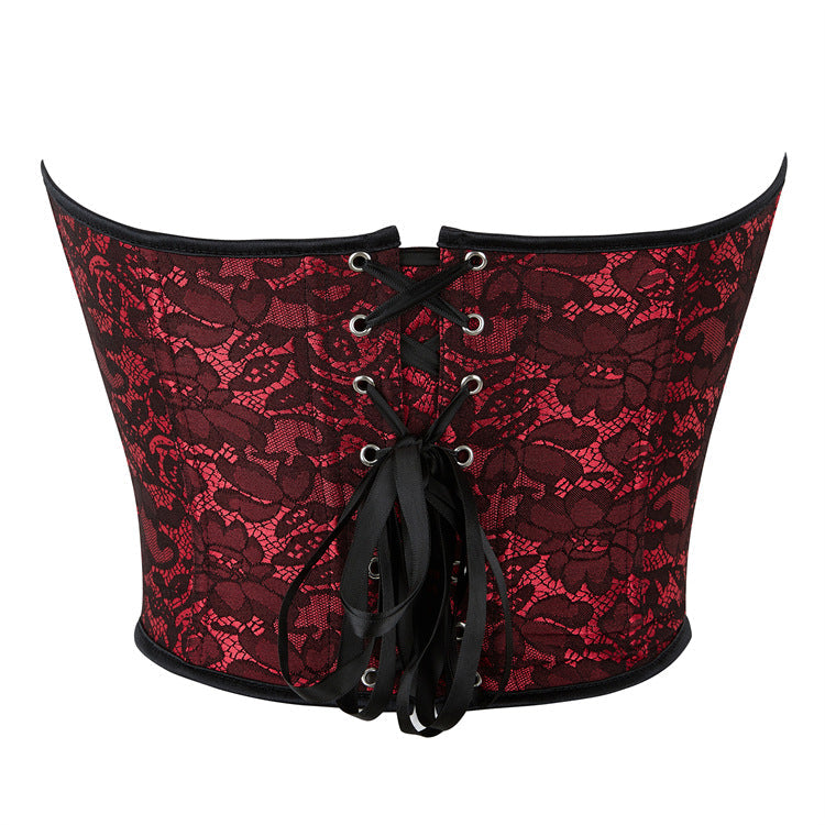 Dark Red Short Tube Top Sexy Women Top