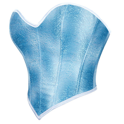 Blue Color Zipper Women Tube Top Body Shaping Top