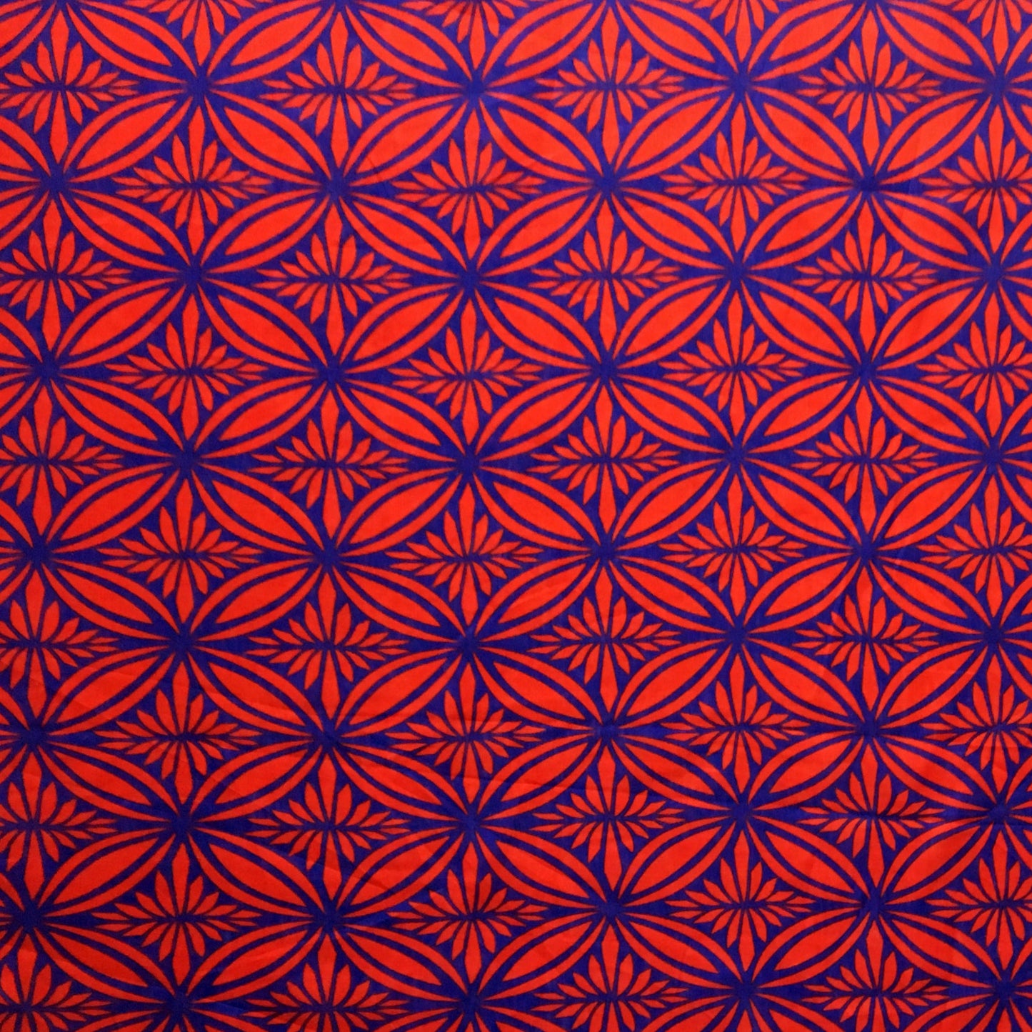 Tapa Flower Print Poly Linen Fabric | Islands Fabric