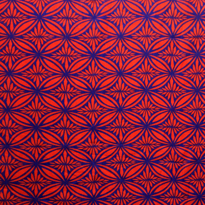 Tapa Flower Print Poly Linen Fabric | Islands Fabric