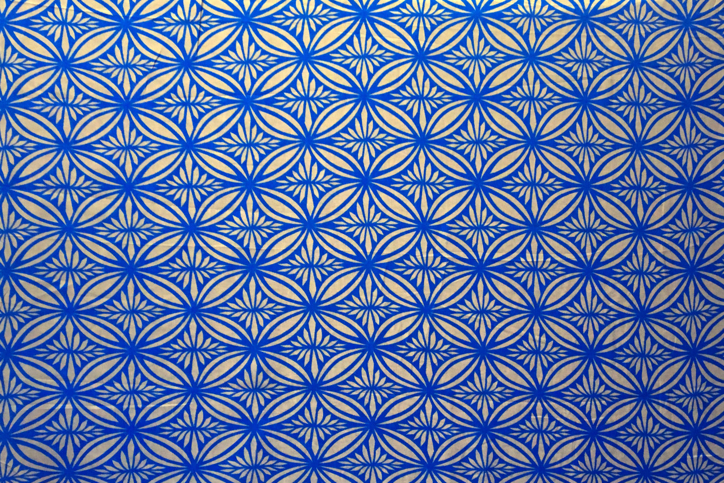 Tapa Flower Print Poly Linen Fabric | Islands Fabric