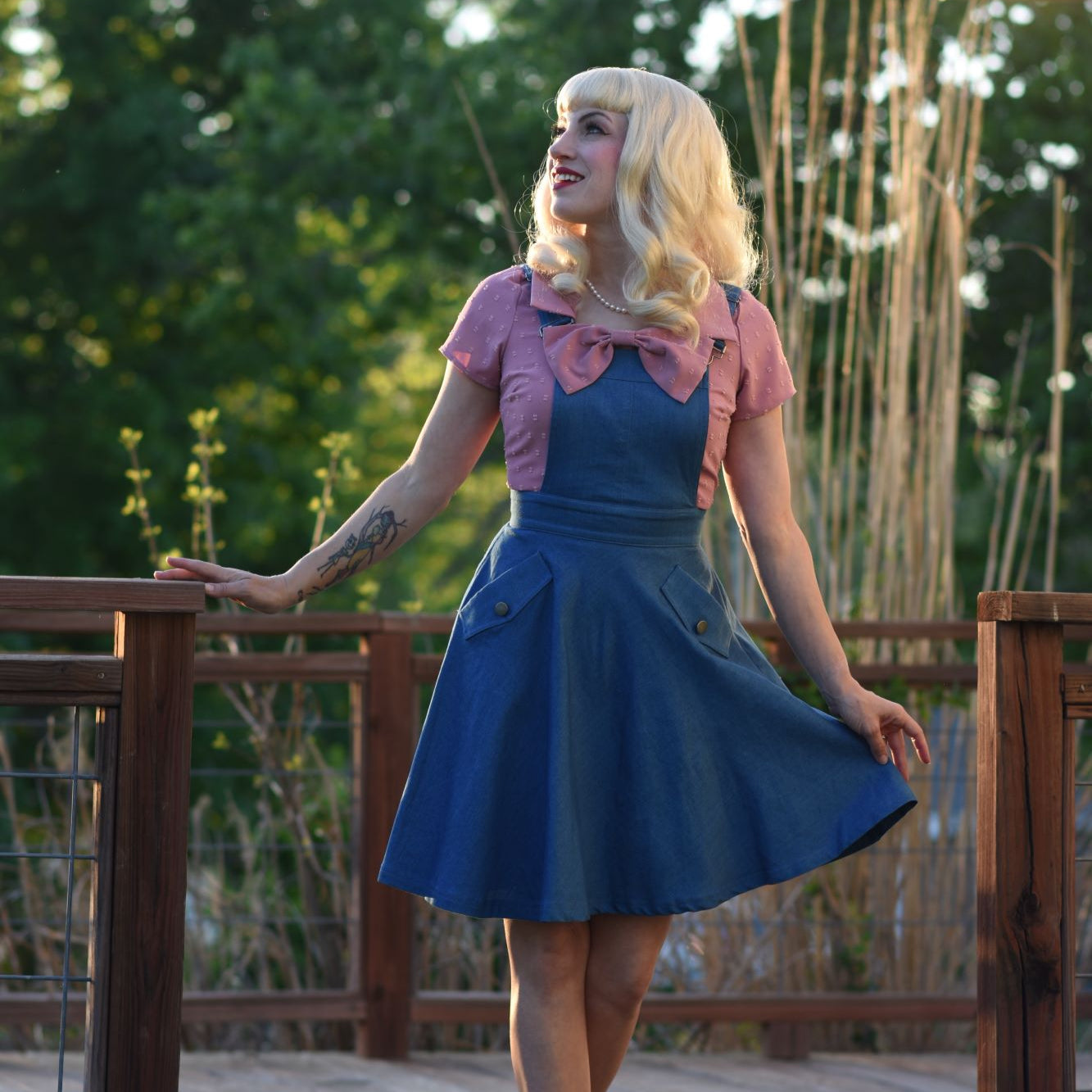 Vintage Style Denim Jumper