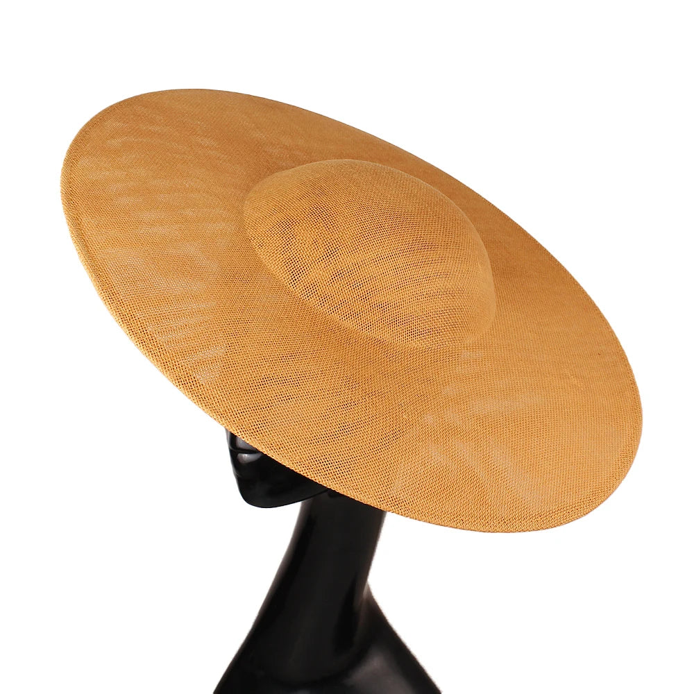 40cm Large Round Sinamay Fascinator Base DIY Millinery Derby Hat Headpiece Mold