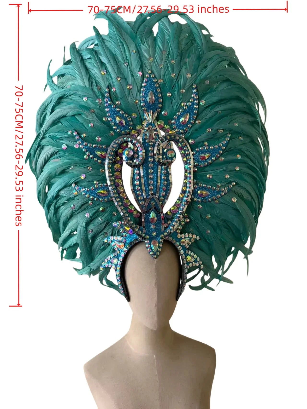 The Stardust Copacabana Feather Crown – Samba Parade Headdress