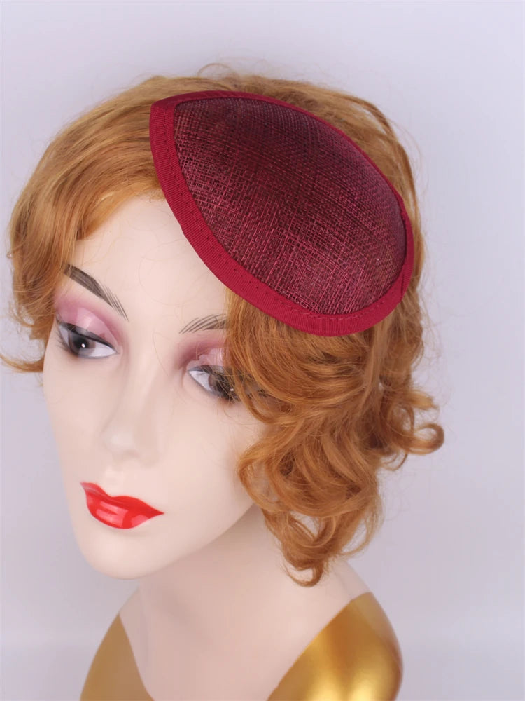 13cm Round & Teardrop Sinamay Fascinator Base DIY Millinery Headpiece Mold