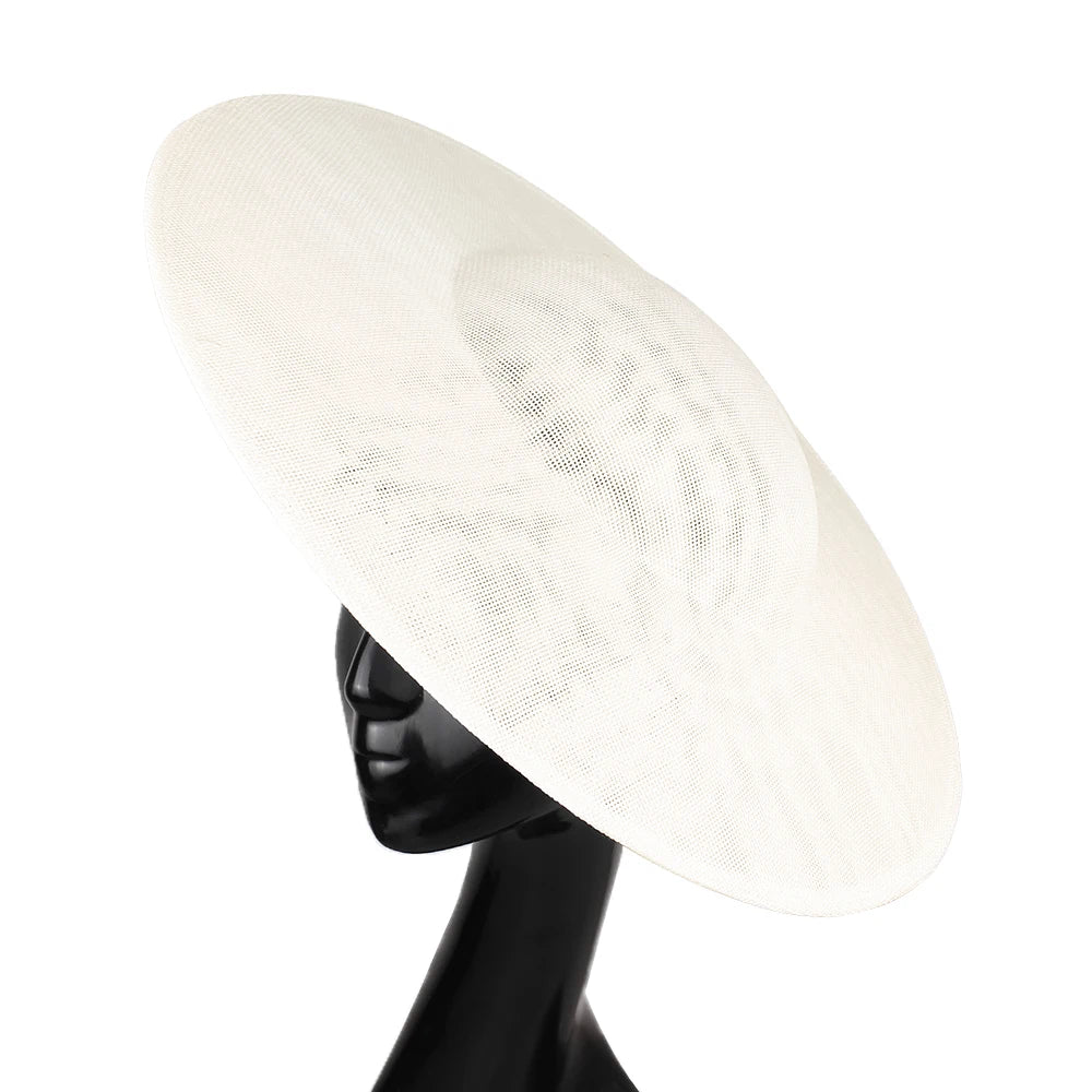 40cm Large Round Sinamay Fascinator Base DIY Millinery Derby Hat Headpiece Mold