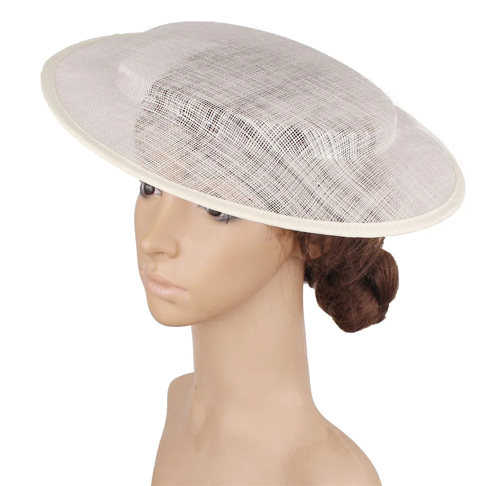 31cm Round Sinamay Fascinator Base DIY Millinery Derby Hat Headpiece Mold