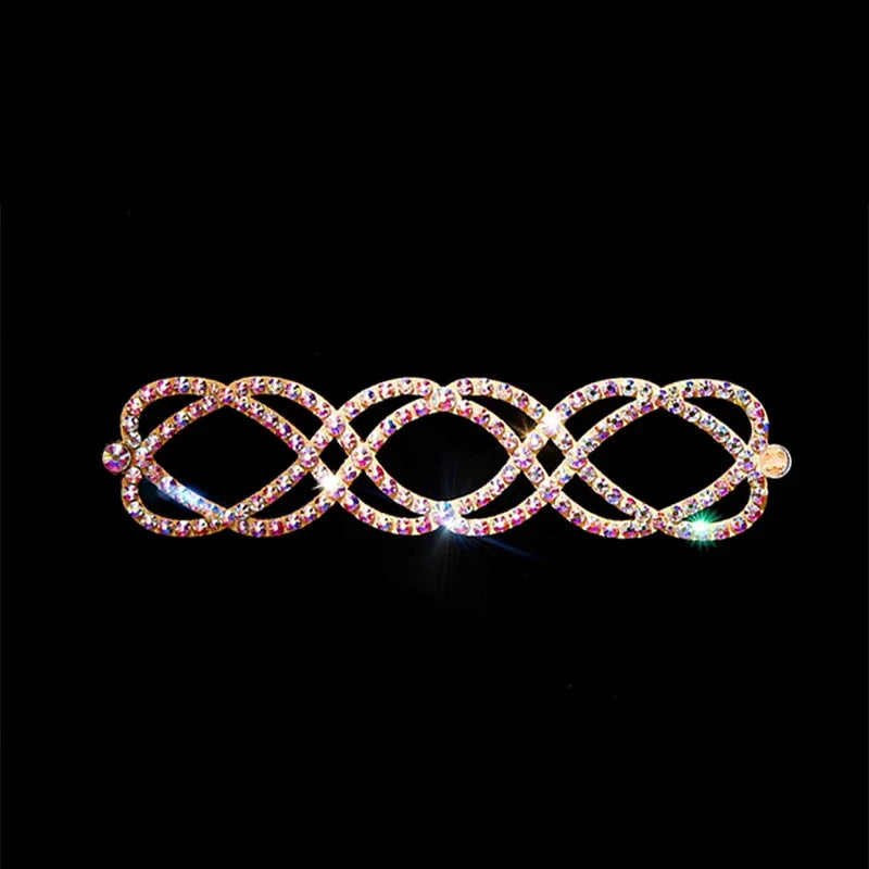 Dazzling Crystal Belly Dance Cuff Bracelet & Ring Hand Harness Jewelry