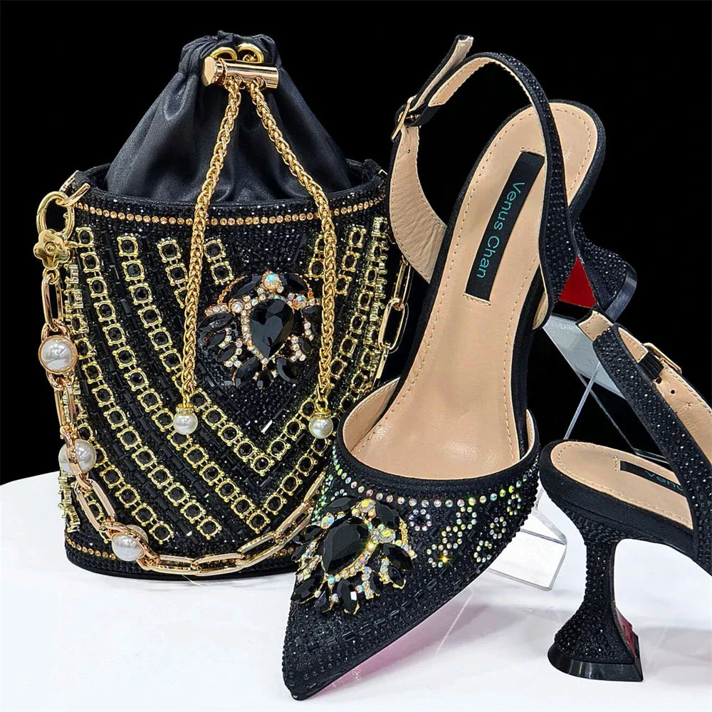 Italian Shoes and Bags Matching Set for Women INS New