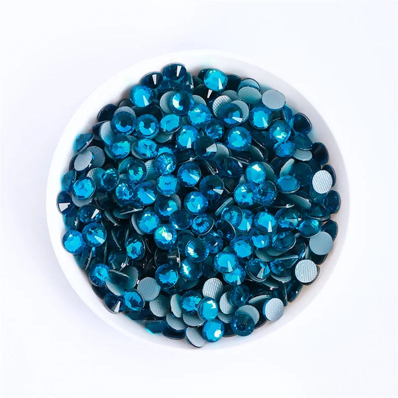 Glass Crystal Hot-Fix Rhinestones Flatback Strass Stones SS6-SS30 Bulk Pack