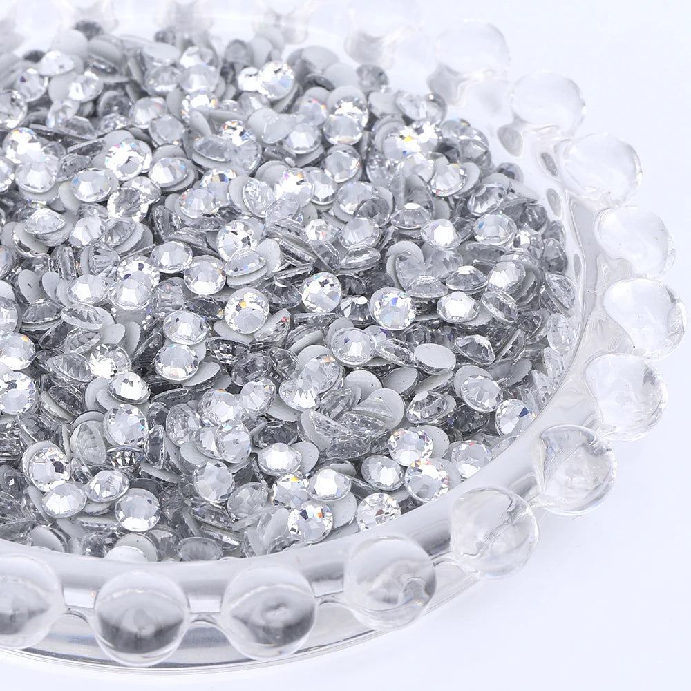 Glass Crystal Hot-Fix Rhinestones Flatback Strass Stones SS6-SS30 Bulk Pack