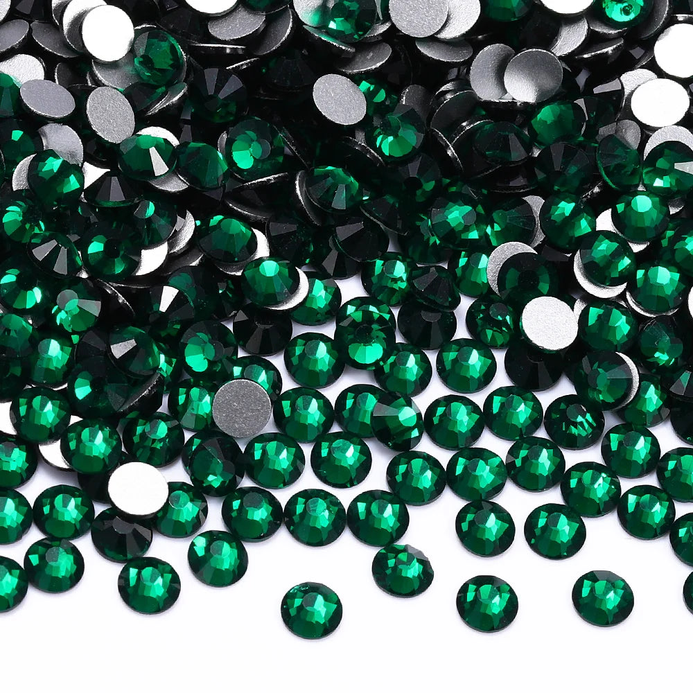 SS3-SS30 Top Quality Glass Flat-Back Rhinestones