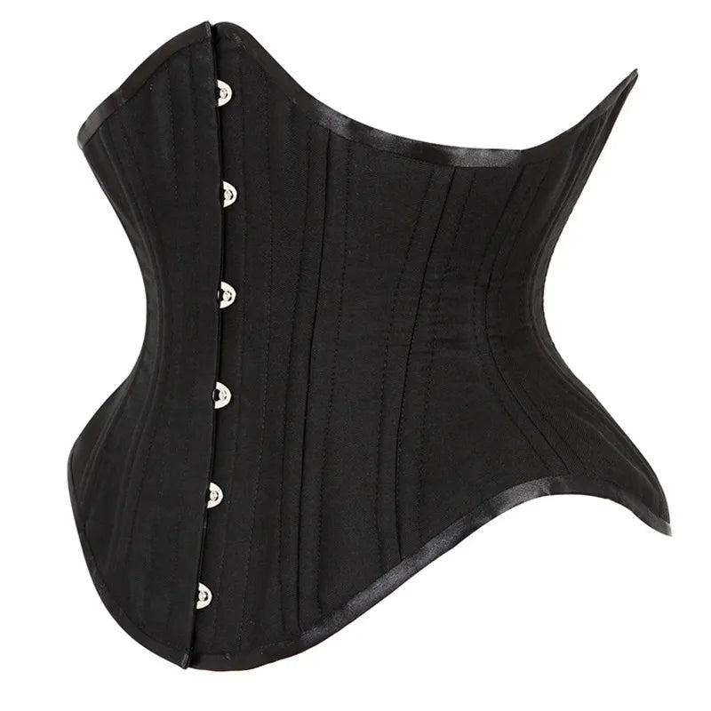 20 Steel Bone Cotton Underbust Corset Heavy Duty Waist Trainer Cincher
