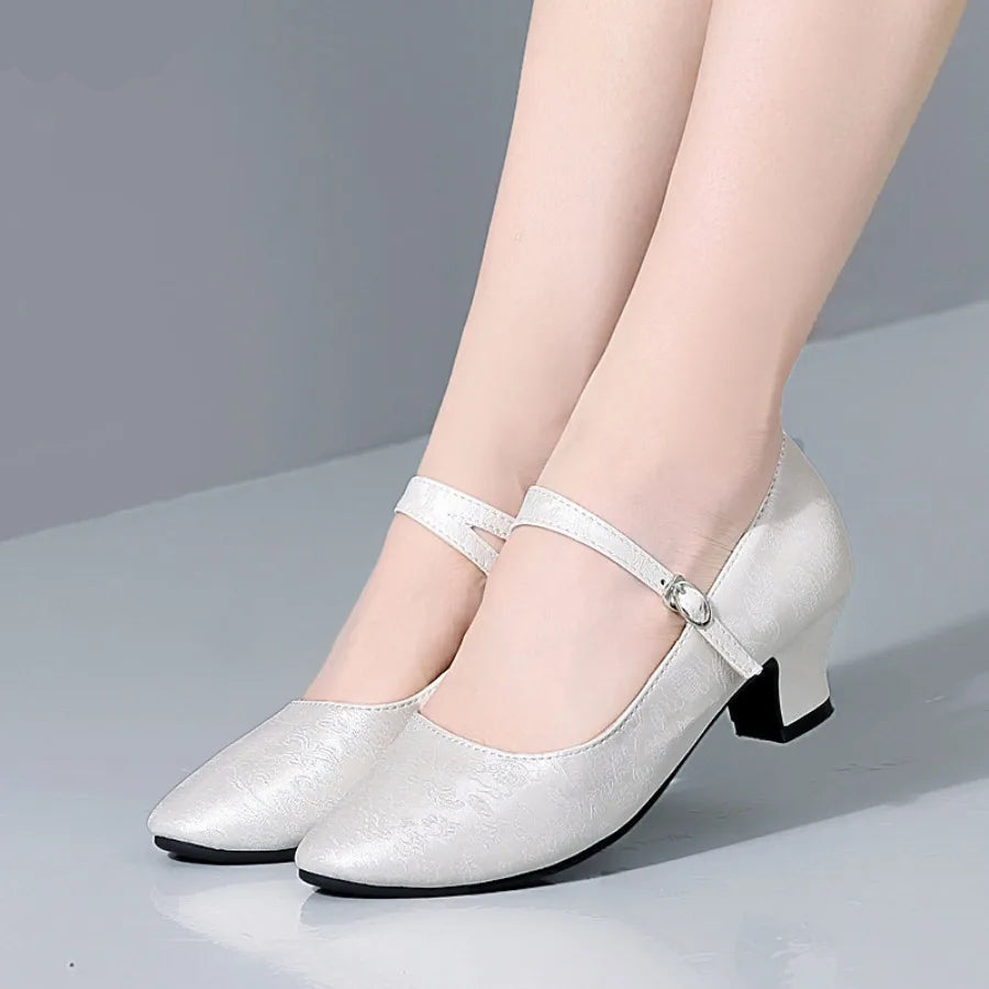 The Stardust Blossom Chinoiserie Dance Pump – Vintage Latin & Cabaret Heel