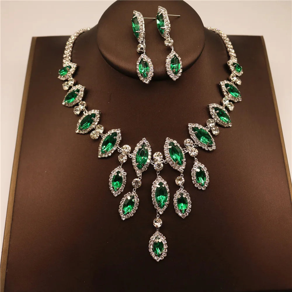 Crystal Necklace & Earring Set