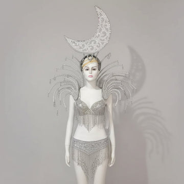 Celestial Moon & Star Feathered Performance Set