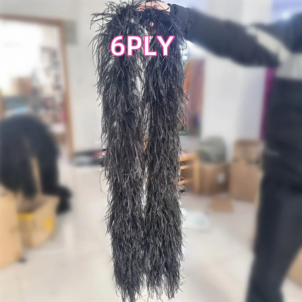 Multi-Ply Ostrich Feather Scarf Boa (2 Meters)