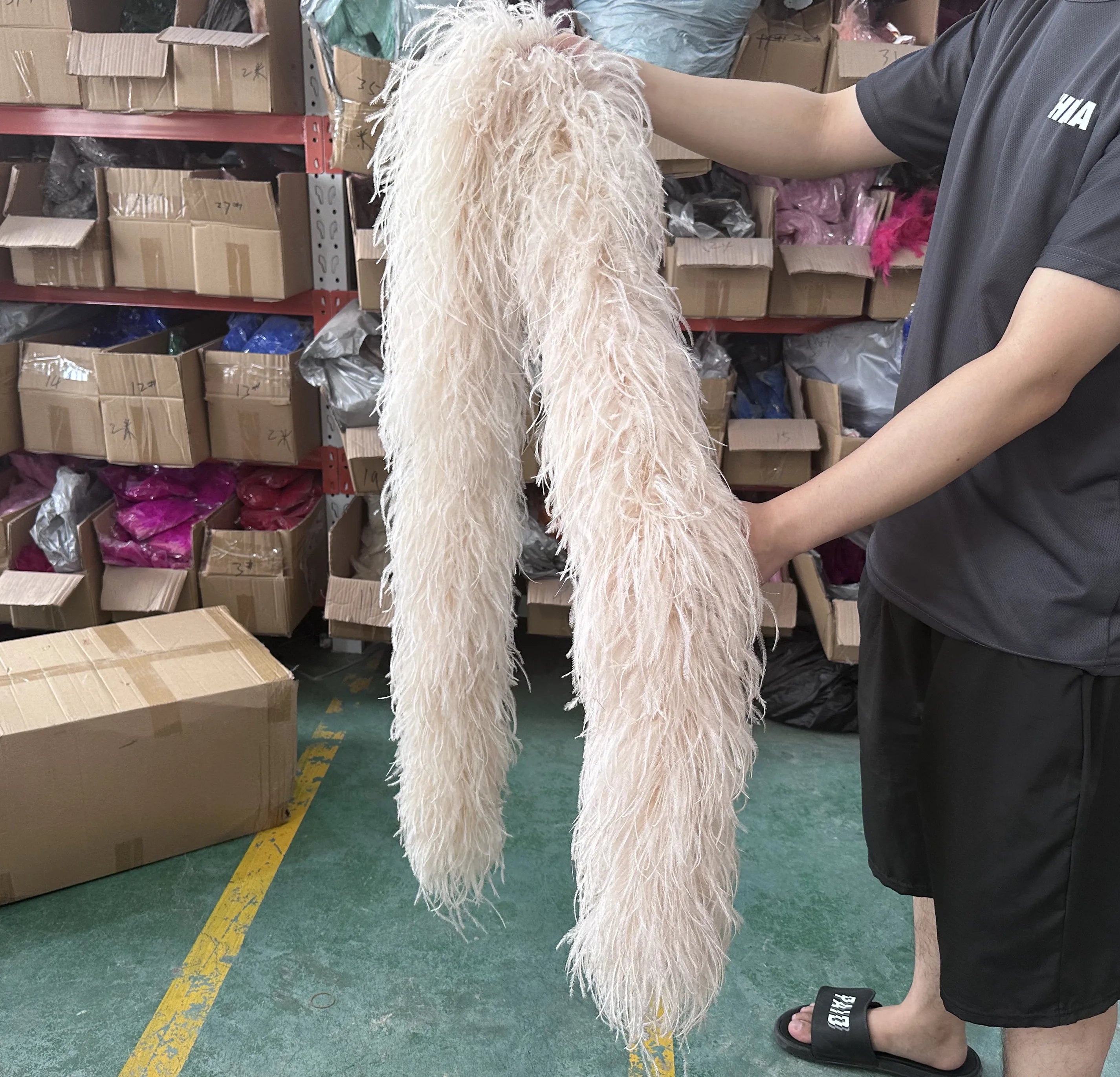 Multi-Ply Ostrich Feather Scarf Boa (2 Meters)