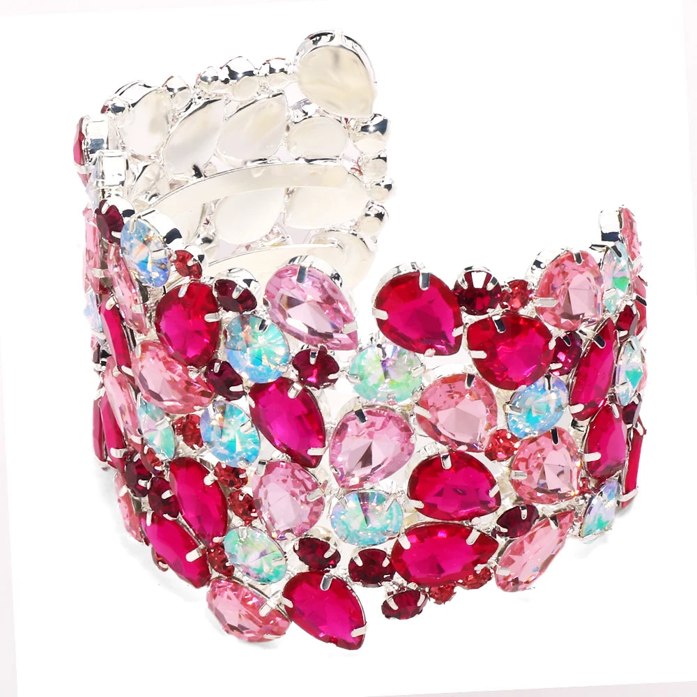 Geometric Crystal Statement Bangle