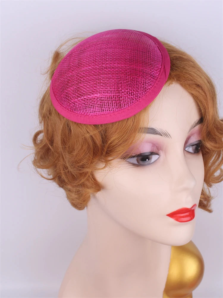 13cm Round & Teardrop Sinamay Fascinator Base DIY Millinery Headpiece Mold