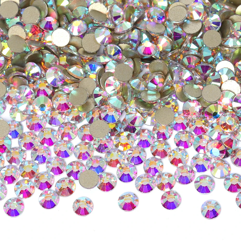 SS3-SS30 Top Quality Glass Flat-Back Rhinestones