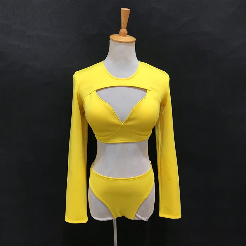 The Stardust Electra Performance Set – Long-Sleeve Pole & Gogo Bikini